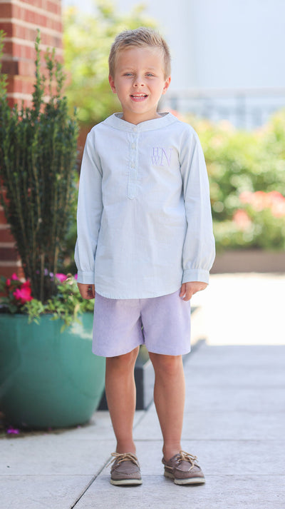 Liam Top in Celery Gingham (#1)