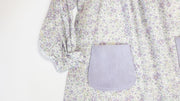 Ruth Float Dress in Gemma Meadow Liberty (#46) with Lilac Poly Cord (#63)