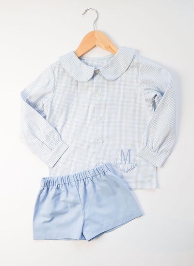 Shorty Short in Medium Blue Twill (#34)