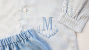 Cooper Top in Blue Check Oxford (#5)