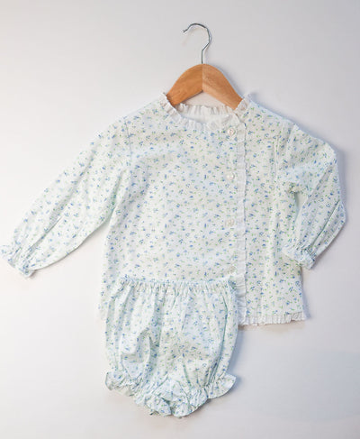 Girl Bloomer in Dainty Blue Floral (#54)