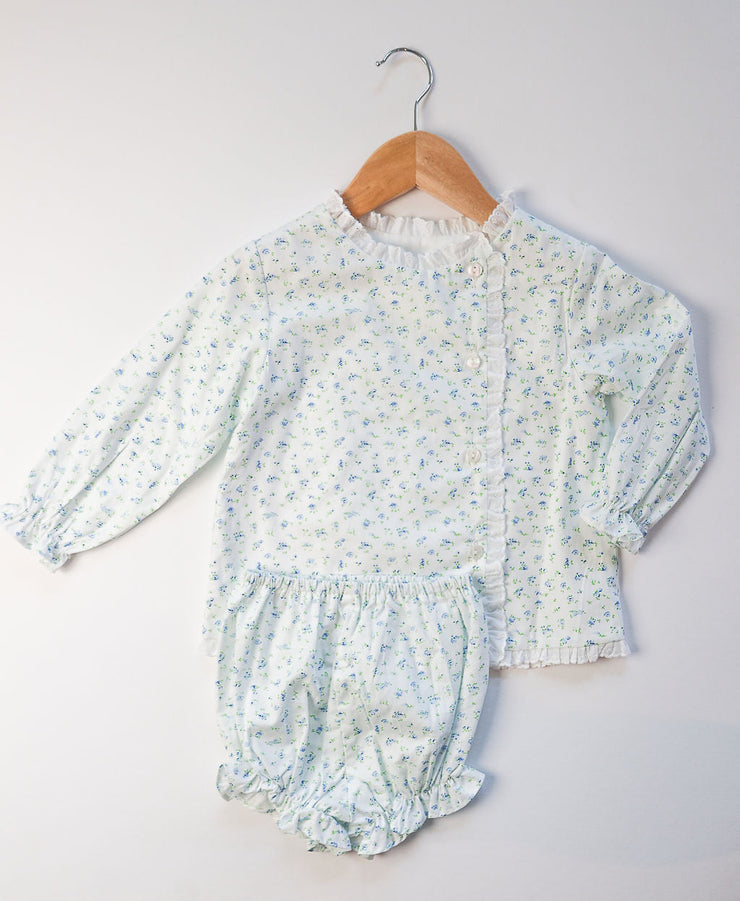 Girl Bloomer in Dainty Blue Floral (#54)