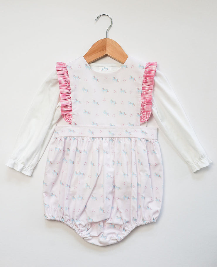 Molly Bubble in Unicorns (#74) with Hot Pink Gingham (#10)