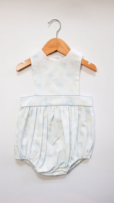 Blake Bubble in Dinosaurs (#76) with Blue Gingham (#6)