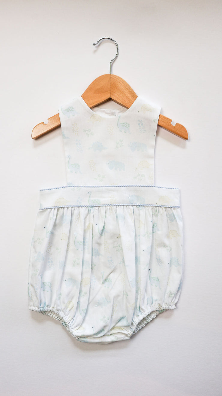 Blake Bubble in Dinosaurs (#76) with Blue Gingham (#6)
