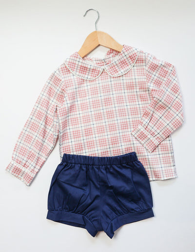 Banded Short in Navy Pique (#39)