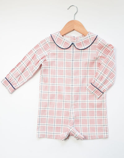Cohen Shortall in Edinburgh Plaid (#18) with Navy Pique (#39)