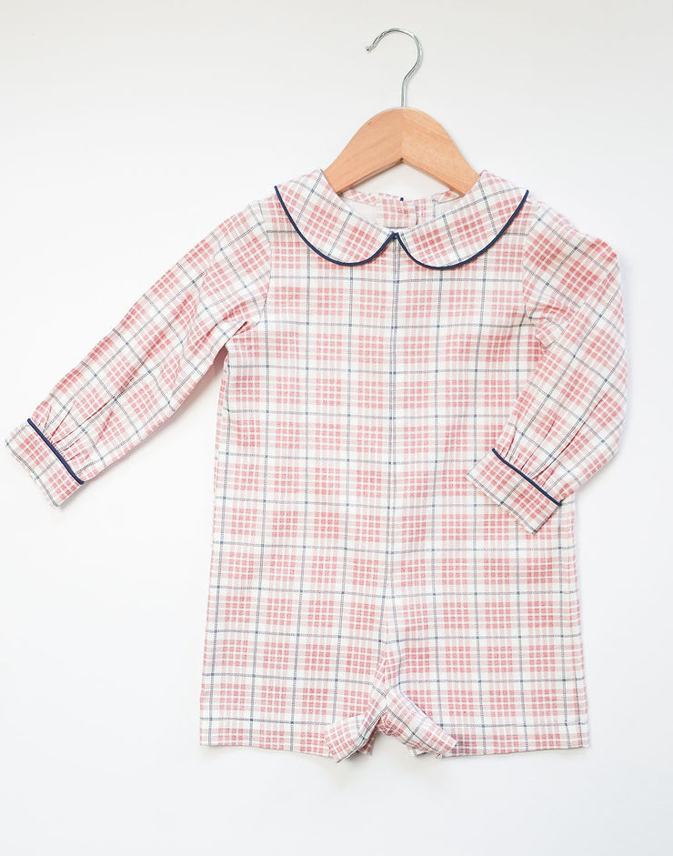 Cohen Shortall in Edinburgh Plaid (#18) with Navy Pique (#39)