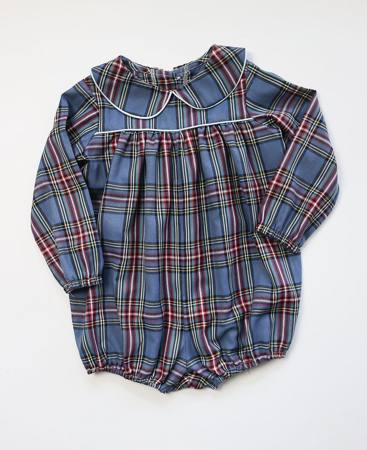 Henry Bubble in Navy Tartan (#22) with Blue Pique (#31)
