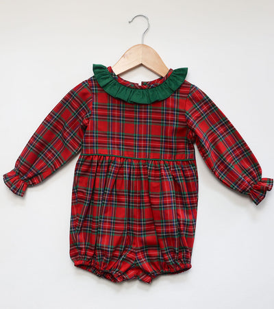 Abigail Bubble in Red Tartan (#24) with Kelly Cord (#42)