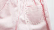 Chloe Pant in Pink Pique (#35) with White Ric Rac (Trim O)