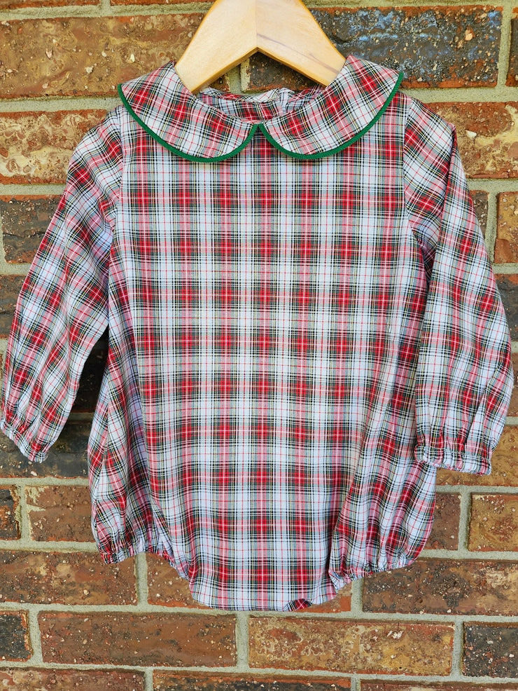 Colton Bubble in Red Tartan, SIZE 18M