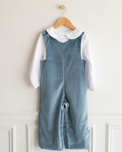 Longall in Blue Velvet, LINED, SIZE 3T