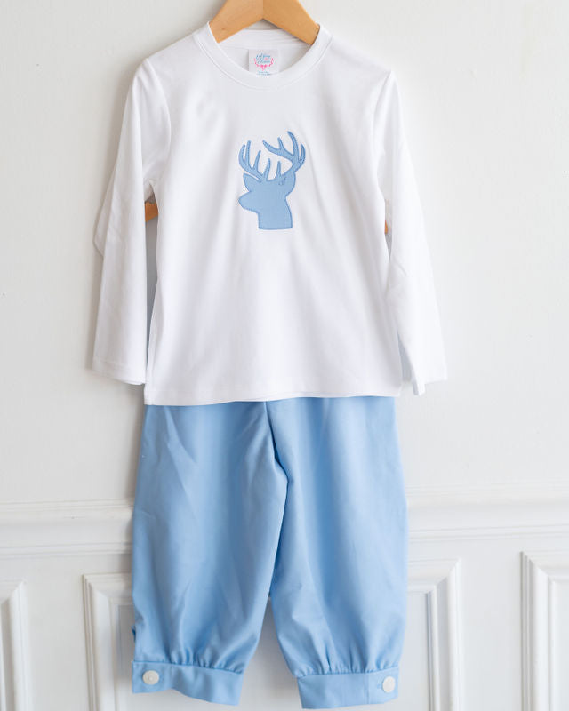 John Pant in Medium Blue Twill, SIZE 3T