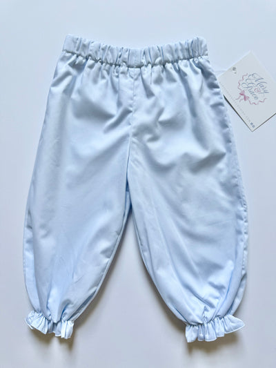 Girl Bloomer Pant in Blue Superfine Twill (#38), Lined