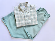Boy Button Down in Green Plaid (#29)