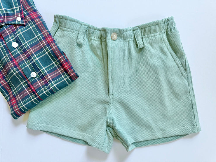 Rylan Short in Green Poly Cord (#62)