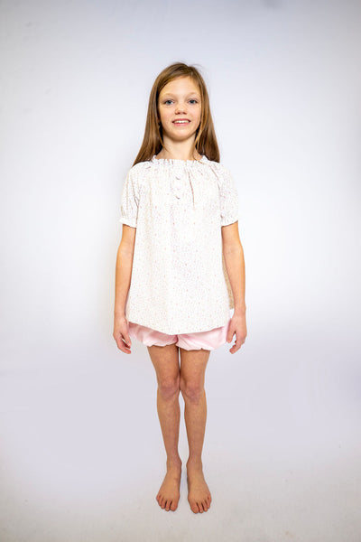 Ava Top in Dainty Pink Floral, SIZE 7