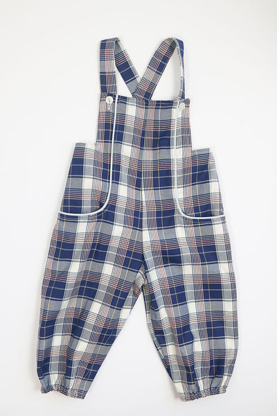 Webb Overall in Buckingham Plaid, SIZE 2T