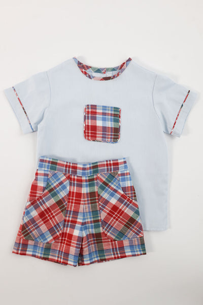 William Short in Barrett Square Plaid (#28), Size 4t