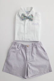 Boy Button Down in White Pique (#37)