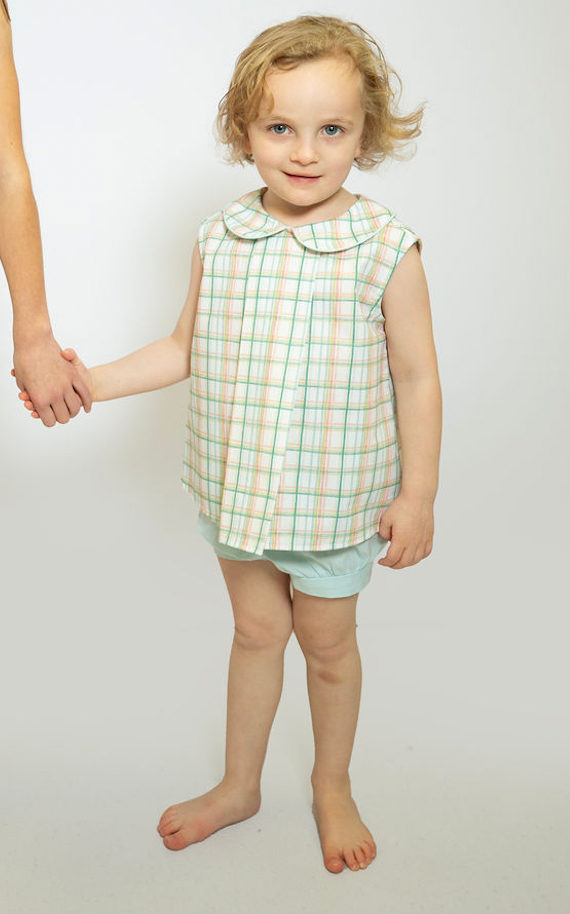 Furman Top in Palm Beach Plaid, SIZE 3T