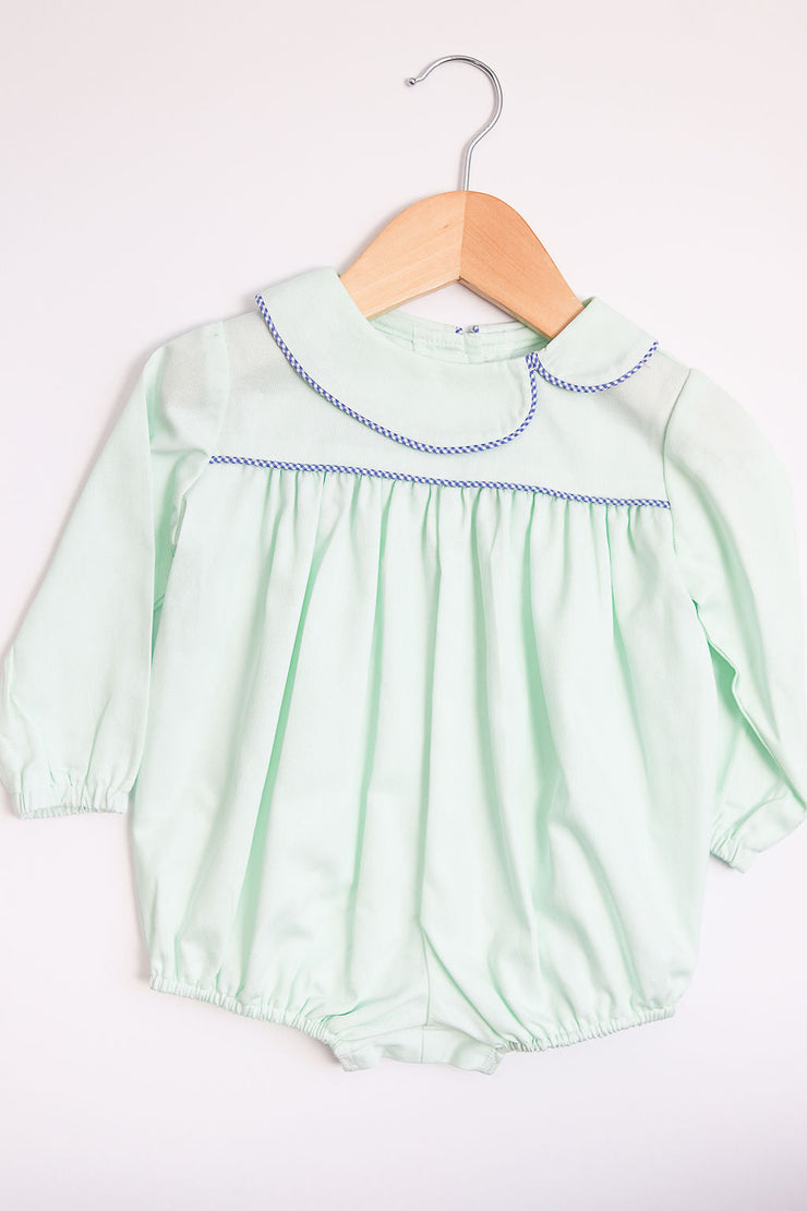 Louis Bubble in Mint Pique, SIZE 12M